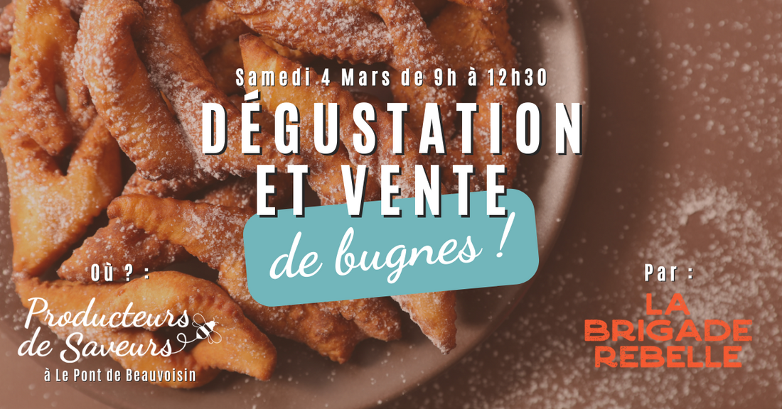 Dégustation et vente de Bugnes