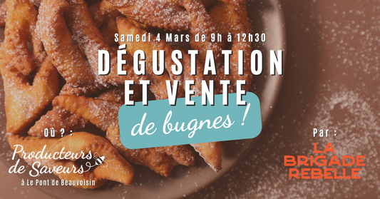 Dégustation et vente de Bugnes